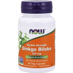 Now Foods Ginkgo Biloba Double Strength, 120mg 50 vcaps