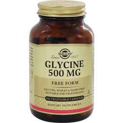 Solgar Glycine 500 mg 100 Vegetable Capsules