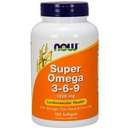 Now Foods Super Omega 3-6-9 1200mg 180 softgels 180 Stk.