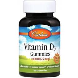 Carlson Labs Vitamin D3 Gummies 60 gummies 60 stk