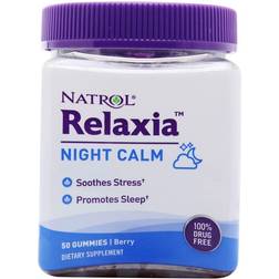 Natrol Relax Plus Night Calm Gummies Berry 50 Gummies