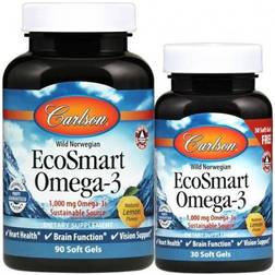 Carlson EcoSmart Omega-3 Lemon 90 Softgels