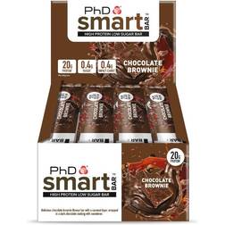 PhD Nutrition Smart Bars 12 x 64g-Chocolate Brownie Protein 12 stk