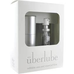Uberlube Good-To-Go Traveler Refillable Case & 1 Refill (15ml) Silver