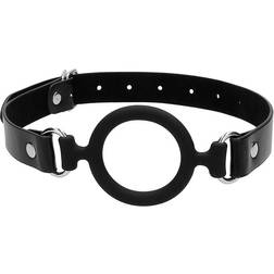 Ouch! Silicone Ring Gag With Leather Straps