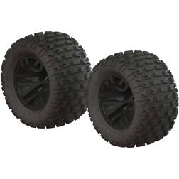 Arrma AR550044 dBoots Fortress MT Tire Set Glued Blk (2)