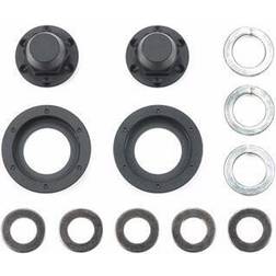 Tamiya Hub Nuts For Single Wheels (Black/2Pcs