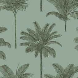ESTAhome ESTA Home Taj Sage Palm Trees Wallpaper 20.9 x 396 x 0.025
