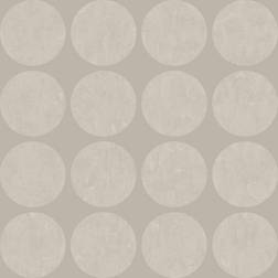 Origin tapet stora slitna rundlar varm silver