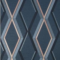 Superfresco Easy Prestige Geo Navy Wallpaper