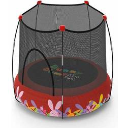 BigBuy Buny Jump 2 in 1 Trampoline 120cm + Safety Net