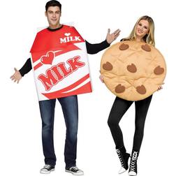 Fun World Adult Cookies & Milk Couple Costume