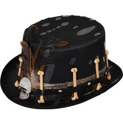 Bristol Novelty Bristol Novelty Unisex Voodoo Top Hat (One Size) (Black)