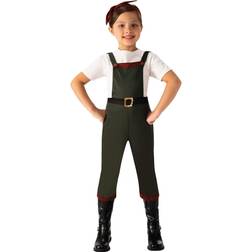 Bristol Novelty Bristol Novelty Girls Land Girl Costume (L) (Green/Red)