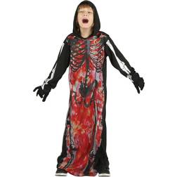 Bristol Novelty Barn/Kids Skeleton Demon Kostym Black/White/Red L