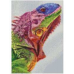 Diamond painting Leguan