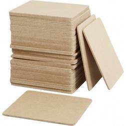 Creativ Company Coasters MDF 10x10cm, 50pcs