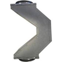 Alno overbøjning Ø125, 145 mm x 145 mm