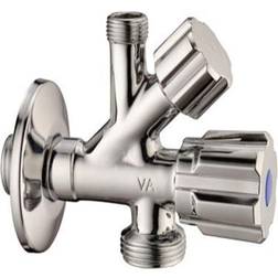 Solar Plus Milton stopvent 1/2''x3/8''x3/ med kontraventil til vaskemaskine. gdv godkendt