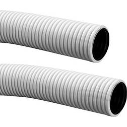 Lindab InDomo flexslange LFPE 76, hvid, antistatisk, kan bøjes 90° ved bøjningsradius 150 mm. Passer udv. på Safe tilslutning, 1 rl.=50 m