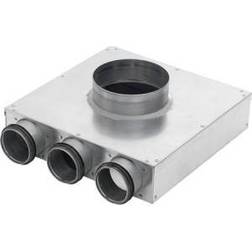 Lindab InDomo ventilboks PVCU ø100 mm 2 Slangestudse