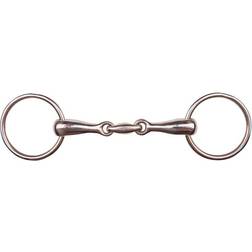 Br Mors double brisures pour cheval massif inox Equitation Bronze