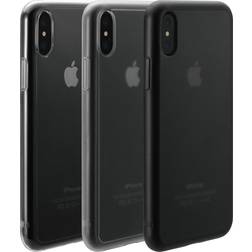 Just Mobile Coque Auto-Réparatrice Tenc Noir Mat pour iPhone X iPhone XS