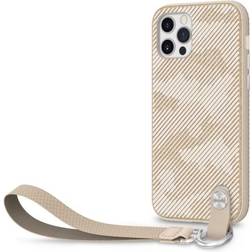 Moshi Altra Funda con correa de muñeca compatible con iPhone 12 Pro/iPhone 12, correa de muñeca desmontable de liberación rápida, marco antideslizante, botón sensible compatible con iPhone 12 Pro/12