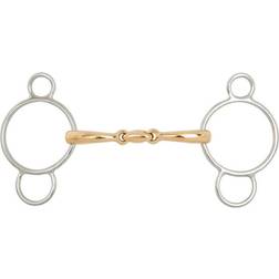 Br Pessoa bit voor dubbelgebroken paarden Equitation Soft Contact Argenté