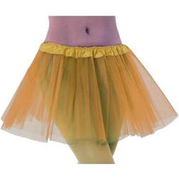 Th3 Party Dames verkleed rokje/tutu tule stof met elastiek groen one One