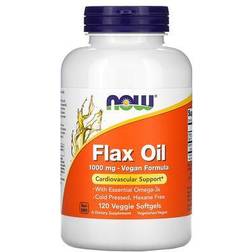 Now Foods Flax Oil 1000mg 120 stk