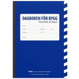 Burde Dagboken För Bygg Förenklad 30 Dag