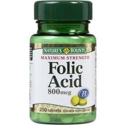 Natures Bounty Folic Acid 800mcg 250 st