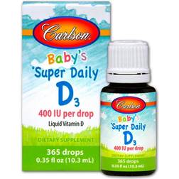 Carlson Labs Baby's Super Daily D3, 400 IU 10 ml