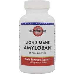 Mushroom Wisdom Amyloban Lion's Mane 180 Vegetarian Tablets