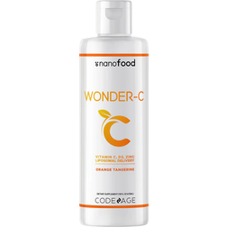 Codeage Liposomal Vitamin C 1500mg with Zinc Elderberry Citrus Bioflavonoids Orange Tangerine Flavor 16 fl. oz