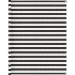 vidaXL Tapis de Tente Tapis de Voyage de Camping Tapis de Patio Auvent de Caravane Extérieur Résistance aux Intempéries 250x450 cm Anthracite et Blanc