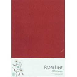 Paper line Glitter Papir Rød