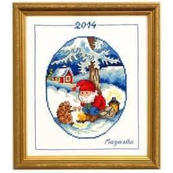 Permin Broderikit Årstomte 2014