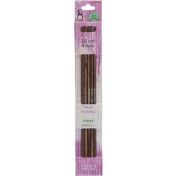 Pony Perfect 20cm Double-Pointed Wooden Knitting Needles Set Of Five 4.00mm (P42509)