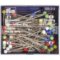 Prym Glass-Headed Pins No. 2/0 Assorted col 0.80 x 48 mm