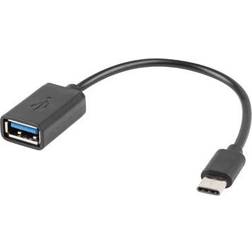 Lanberg OTG USB A-USB C 2.0 M-F