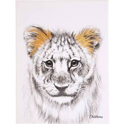 Childhome Affiche Peinture Lion Or 30 x 40 cm