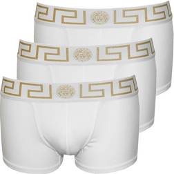 Versace Greca Border Trunks 3-pack - White/Gold