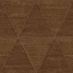 Origin tapet slitna metalltrianglar rostbrunt