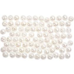 Creativ Company Wax Beads, D: 4 mm, hole size 0,7 mm, mother-of-pearl, 150 pc/ 1 pack