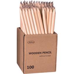 Actual Wooden Pencil Without Eraser 100-pack