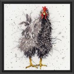 Curious Hen Bothy Threads Cross Stitch Kit by Hannah Dale of Wrendale Designs