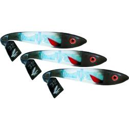 Svartzonker McRubber Shad 17cm (3-pack) C99 Smashed Silver by Zlatan