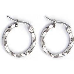 Everneed Tilla Twist Hoops - Silver